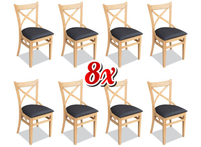 Dining room Restaurant Dining room Design Chair 8x Chairs Set Armchair Gastronomy new