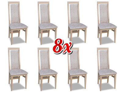 Design 8x Chairs Set Armchair Chair Group Gastronomy new Dining room Kitchen Groups