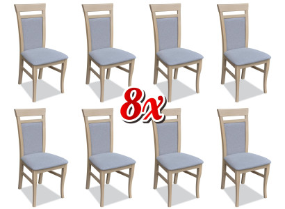 Upholstered Chair Seat Armchair Set Kitchen Chairs Veranda Chair 8x Dining room Solid new