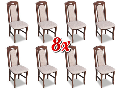 Suite Chair 8x Dining room Upholstered Chair Lounge Club Textile Chairs Kitchen Set new