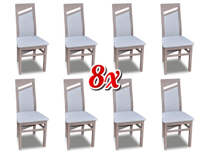 Suite Dining room chair Wood Upholstery new Dining room Group 8 x Armchair