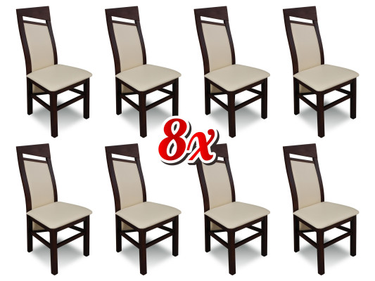Suite Dining room chair Wood Upholstery new Dining room Group 8 x Armchair