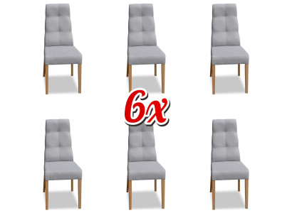Dining room Chair Suite Armchair Upholstery Design 6x Chairs Group Set Armchair