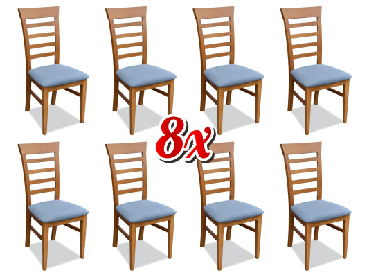 Design Upholstery Leather Textile Dining Living Room 8x Chairs Chair Set Armchair Lehn new