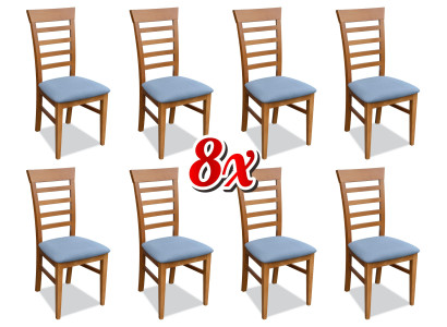 Design Upholstery Leather Textile Dining Living Room 8x Chairs Chair Set Armchair Lehn new