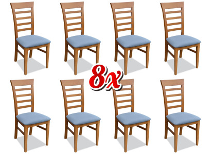 Design Upholstery Leather Textile Dining Living Room 8x Chairs Chair Set Armchair Lehn new