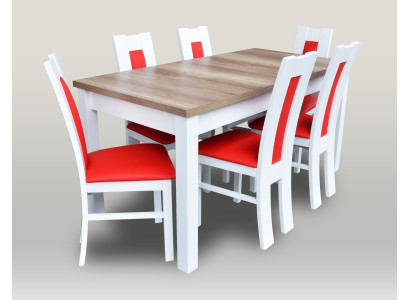 Tables Dining set Dining room Suite Table 6 Chairs Chair Set Wood