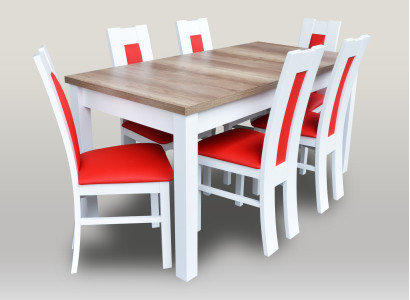 Tables Dining set Dining room Suite Table 6 Chairs Chair Set Wood