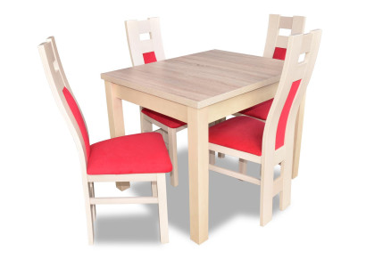 Design Dining room Set Suite 5tlg Wood Furniture Chest of drawers 4x Chair Table Groups new