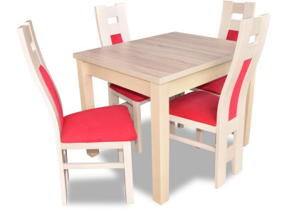 Design Dining room Set Suite 5tlg Wood Furniture Chest of drawers 4x Chair Table Groups new