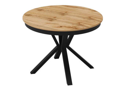 Luxury Dining table Brown Round Table Dining room Wood Design Tables 100 cm