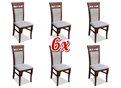 Dining room Upholstery new Set 6x Dining set Chair Textile Armchair Chairs Gastro new