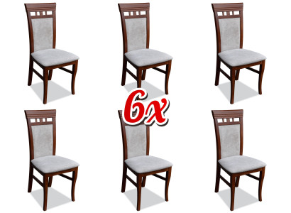 Dining room Upholstery new Set 6x Dining set Chair Textile Armchair Chairs Gastro new