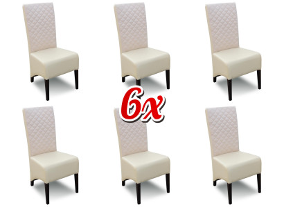 Designer Wood Fabric Upholstery Chairs Gastro Dining room Classic 6x Armchair Chair