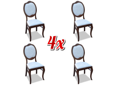 Landhfrom  Chair Set Seat Upholstery Suite Dining room 4x Chairs Lehn Group new