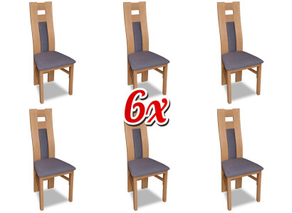 Group Fabric Lehn Dining room Restaurant Lehnstuhl Chair 6x Chairs Set Armchair new