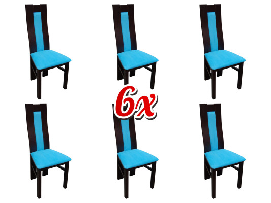 Suite Complete Group Living room 6x Piece new Dining room Chair Set Lehn Chairs