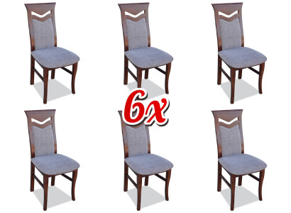 Restaurant Lehn Chair 6x Chairs Upholstery new Modern Dining Room Living Complete Set