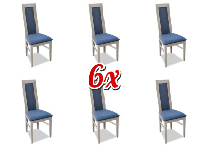 Dining room 6x Chair Suite Set Chairs Dining set Dining set Furniture Lehn Group