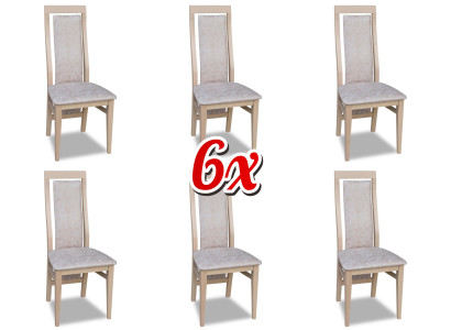 Set Chairs Kitchen Chairs Television Chair 6x Dining room Upholstered chair Textile armchair