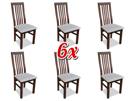Dining room Restaurant Kitchen Group Armchair 6x Lounge Armchair Upholstered Chair Chair