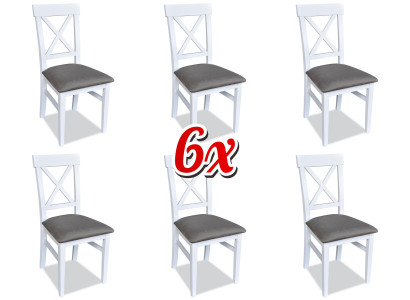 Upholstery Chair Set Group Chairs Dining set Suite 6xGroups Textile Armchair Kitchen