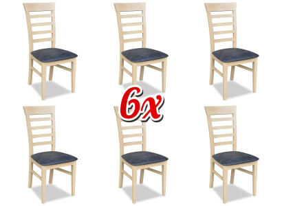 Dining room Chairs 6x Chair Suite Set Dining set Furniture Lehn Group