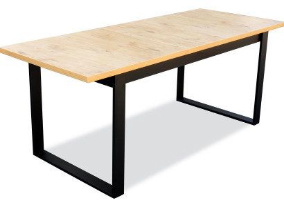 Dining table Table Dining room Office Living room Tables Wood Design 160cm Extendable