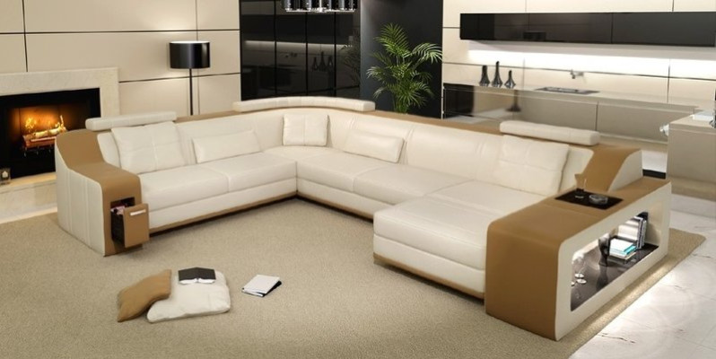 Modern Living landscape Upholstery Corner sofa Sofa Couch Corner Suite Textile