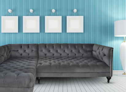 Sofa Fabric Textile Sofa Couch Upholstery Designer Suite Fabric Sofa Gray Couches