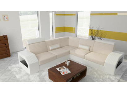 Designer Sofa Couch Corner sofa Leather Fabric Textile Upholstery Suite Living landscape