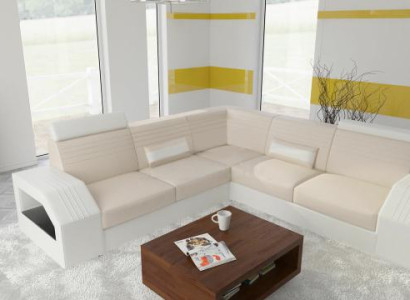 Designer Sofa Couch Corner sofa Leather Fabric Textile Upholstery Suite Living landscape