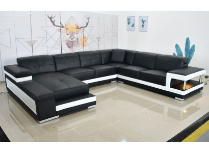Leather Sofa Sofa Modern Upholstery Leather Design Corner sofa Couch Textile Living landscape