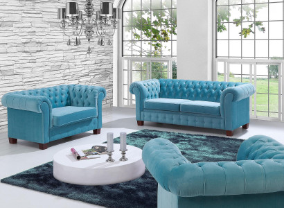Chesterfield 2+1 Sofa set Couch Upholstery Seat Suite Sofa Couches Sofas new