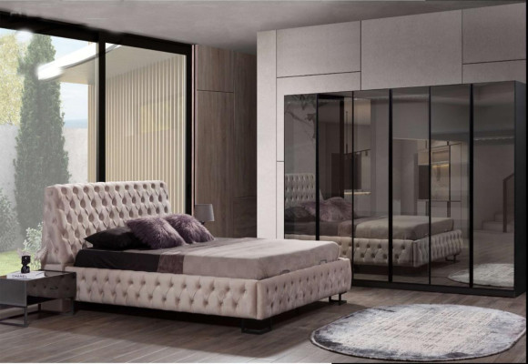 Luxurious Bedroom Set Designer Furniture Luxury Bed Wood Wardrobe
