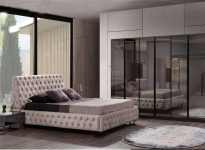 Luxurious Bedroom Set Designer Furniture Luxury Bed Wood Wardrobe