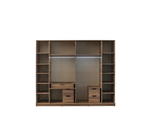 Brown Wardrobe Designer Luxury Furniture Wooden Cabinet Furnishings Wardrobe