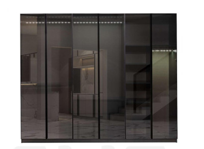 Modern Gray Wardrobe Bedroom Cabinets Designer Furnishings