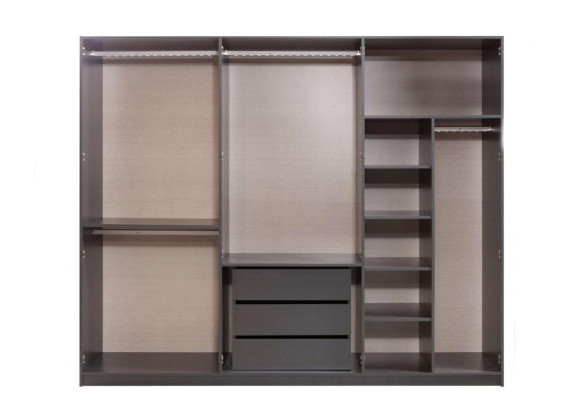 Modern Gray Wardrobe Bedroom Cabinets Designer Furnishings