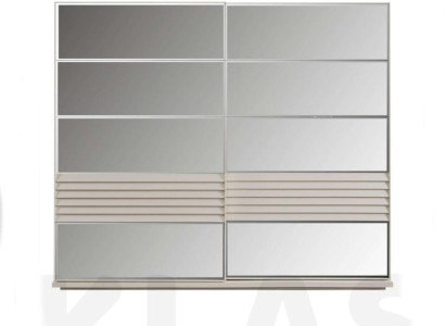 Designer Gray Wardrobe Wooden Cabinet Bedroom Luxury Cabinets