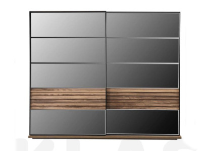Black Wardrobe Modern Bedroom Furniture Wardrobe Wooden Cabinet
