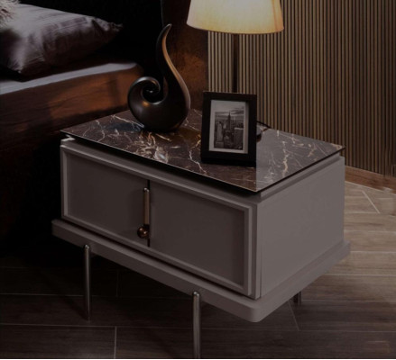 Brown Bedside table Stylish Bedroom Wooden Furniture Designer Furniture new