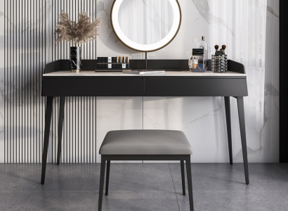 Modern black dressing table wooden chest of drawers designer cosmetic table new