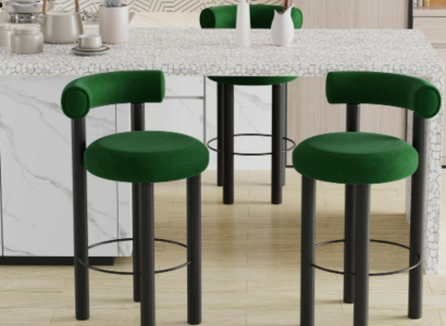 Green Modern Bar Chair Designer Lounge Chair Stylish Single Seater