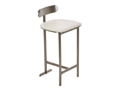 White Bar Chair Lounge Furniture Upholstery Single Seater Modern Dining room Seater