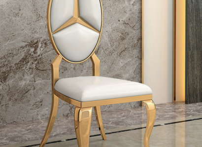 Dining room White Leather Chair Designer Single Seater Upholstered Chairs Chairs new