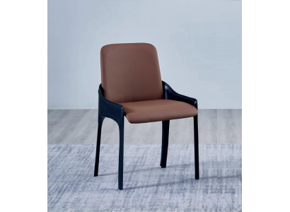 Brown Dining room Chair Stylish Single Seater Luxury Upholstered Chairs