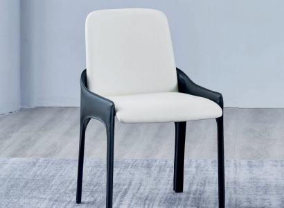Modern White & Black Dining room Chair Designer Dining room Furniture Chair