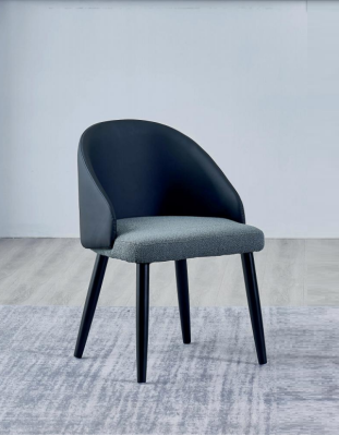 Blue -Gray Single Seater Luxurious Dining chairs Design Dining room Chairs