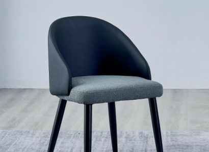 Blue -Gray Single Seater Luxurious Dining chairs Design Dining room Chairs